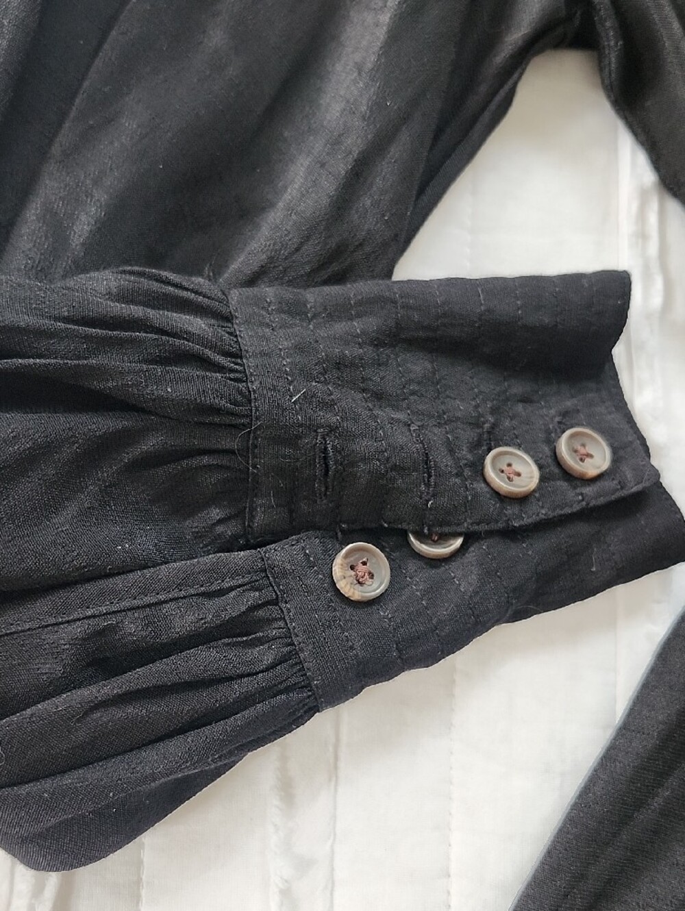 NWT Banana Republic Black Ramie Popover Shift Dress XXS Petite -No Slip Included - Picture 8 of 12